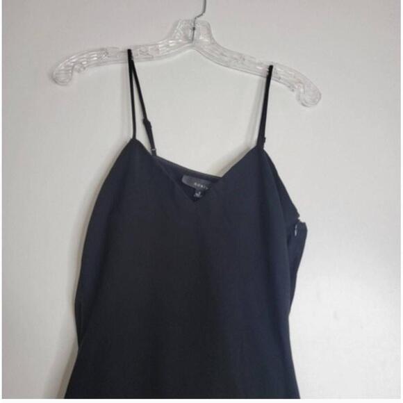 Anthropologie Adelyn Rae Black Mini Dress Sleeveless Spaghetti Straps - Picture 6 of 10